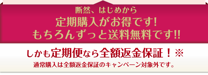 断然、はじめから定期購入がお得です！