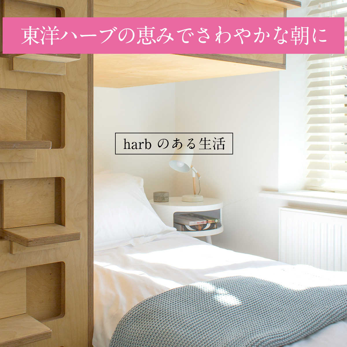 東洋ハーブの恵みでさわやかな朝にharbのある生活